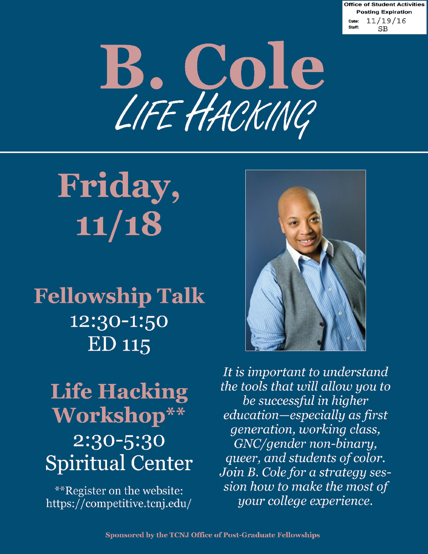 Life Hacking with B.Cole link to webpage