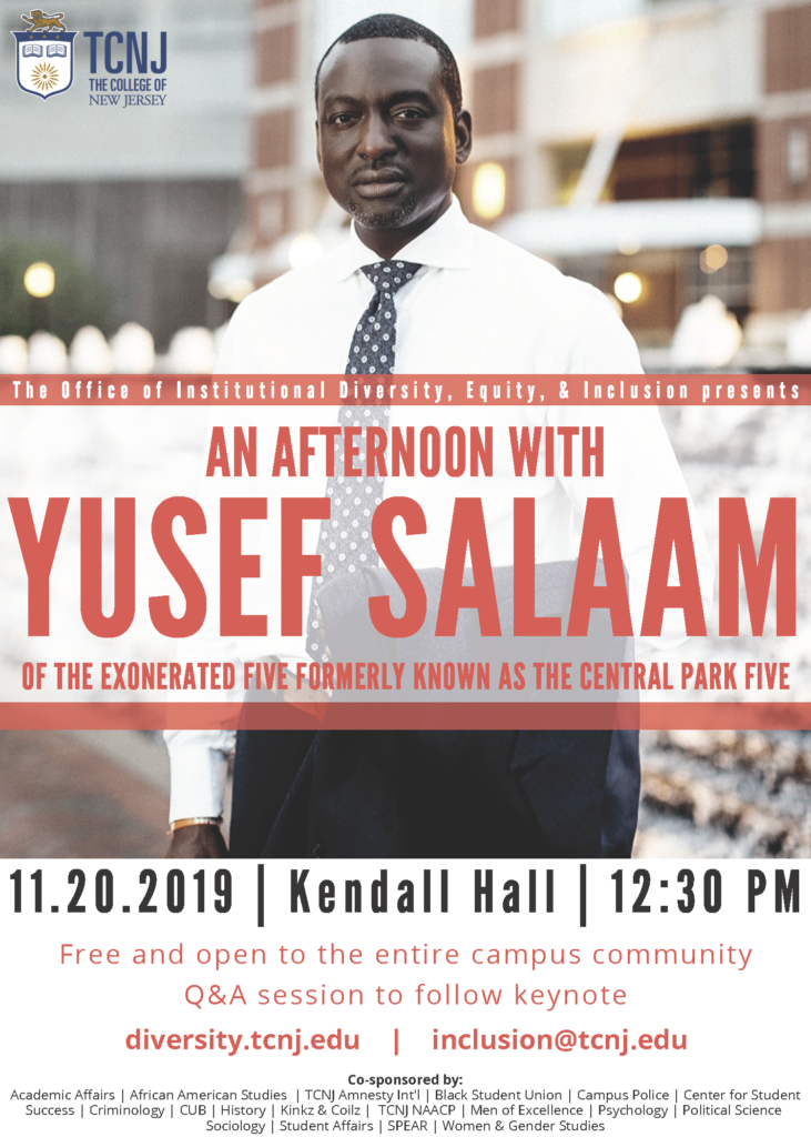 An Afternoon with Yusef Salaam 2019.