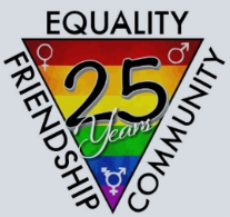 Equality Community Friendship 25 years logo.