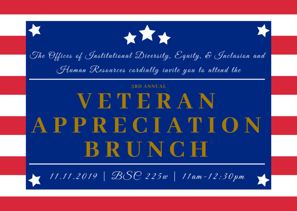 Third Annual Veteran Appreciation Brunch. 2019.