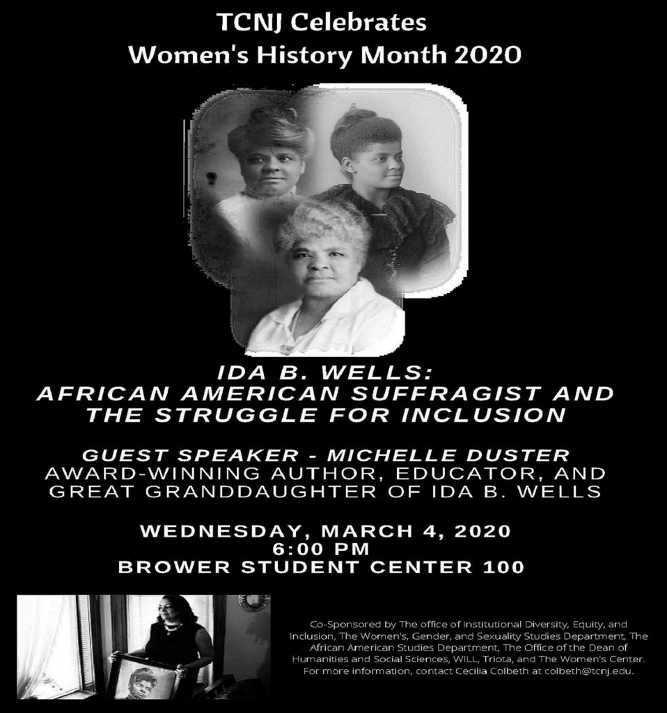 TCNJ celebrates women's history month 2020.