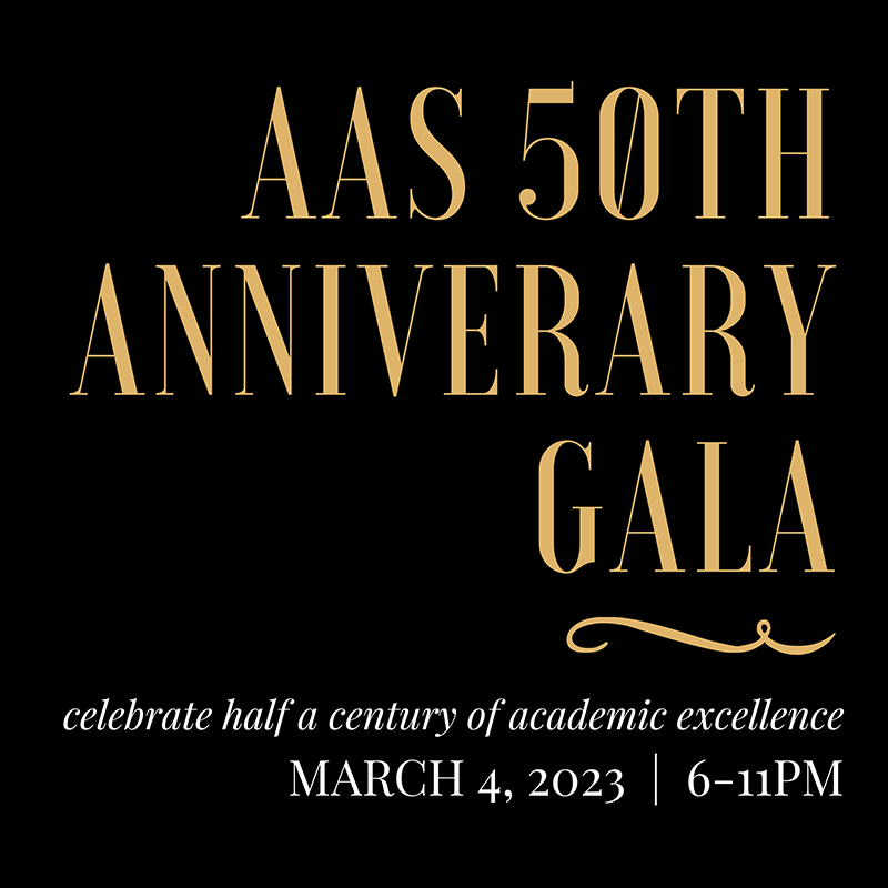AAS 50th Anniversary Gala link to webpage