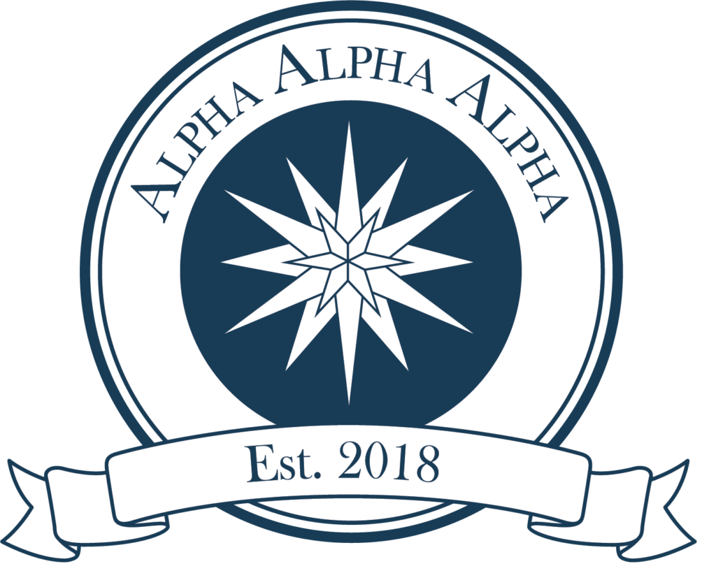 Alpha Alpha Alpha logo.